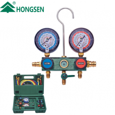Колектор заправний 2-вентильний HS-236A-60 Hongsen R22, R134a, R404a, R407C (кейс)