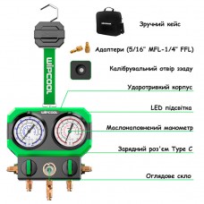 Коллектор заправочный 2-вентильный MG68-3K WIPCOOL (R-290, R-410/R-32, R-600)