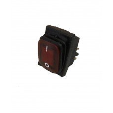 Кнопка FiLN (250v, 16a) 4 контакти, із захистом, червона